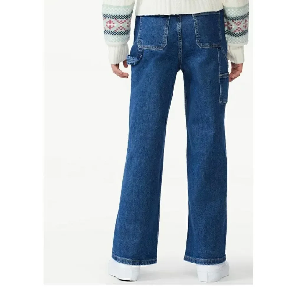 Free Assembly Girls Wide Leg Carpenter Jeans